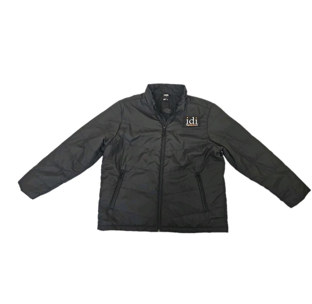 The North Face Men's Light Puffer Jacket Sz XXL Black Image Diagnostics Workwear